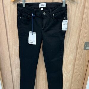 PAIGE Women's Classic Black Skinny Jeans
